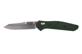 Benchmade 940 Osborne Reverse Tanto folding knife with green handle